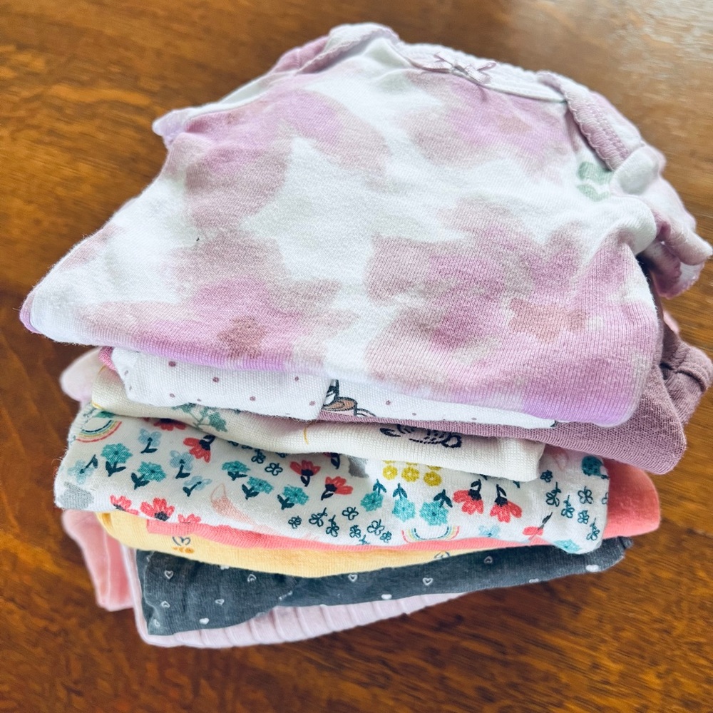 Baby girls newborn onesie bundle